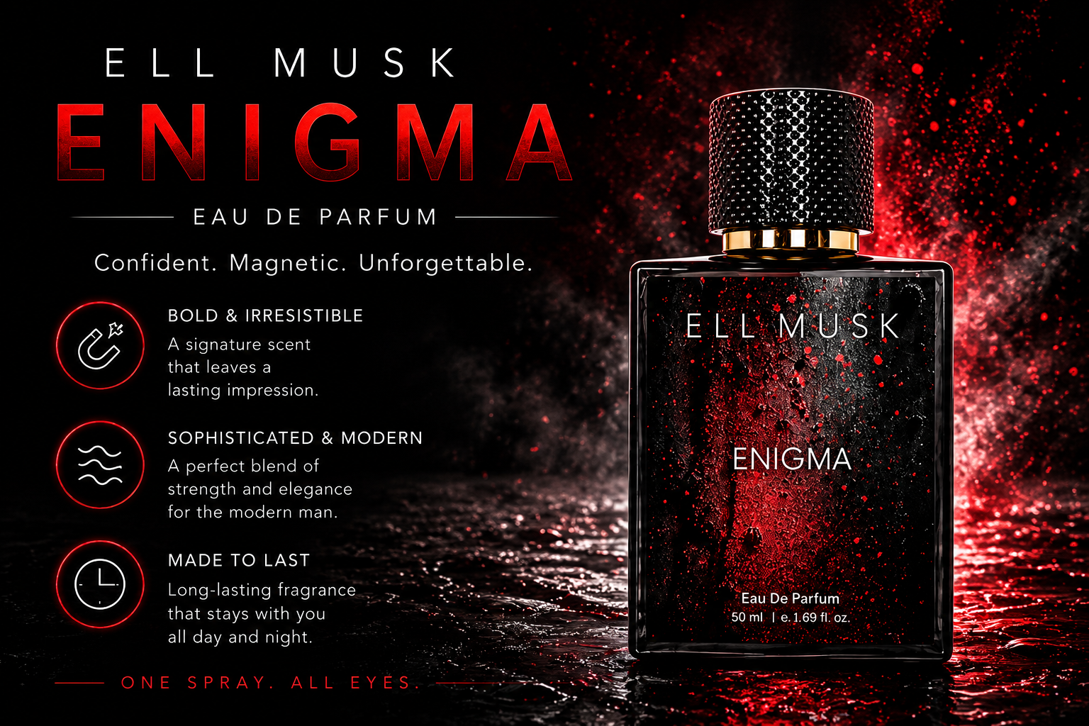 Enigma – Elegant Floral Woody EDP 50ml - Image 4