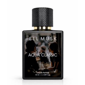 ELL MUSK Aqua Classic Ocean Fresh Perfume – Citrus Marine Woody Fragrance | Light, Clean & Long-Lasting Everyday Scent 50ML(Spray)
