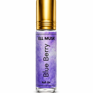 ELL MUSK Blueberry Floral Attar Perfume Oil | Long Lasting Alcohol-Free Ittar for Men & Women | Fruity Citrus with Jasmine Rose & Creamy Vanilla Musk | Premium Roll-On | 6ml
