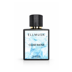 ELL MUSK Clear Water Aromatic Aquatic Perfume – Peppermint, Marine & Warm Woody Notes (50ml Spray)