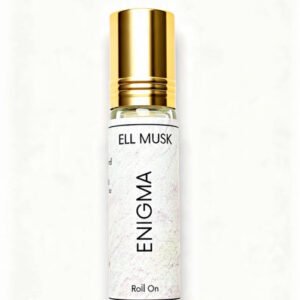 ELL MUSK Enigma Fresh Aromatic Citrus Attar – Lavender, Lemon & Woody Notes (6ml Roll-On)
