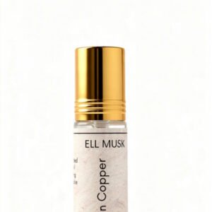ELL MUSK Golden Copper Floral Fruity Attar 6ml – Pomegranate, Tuberose & Vanilla Unisex Fragrance Oil | Non-Alcoholic Perfume