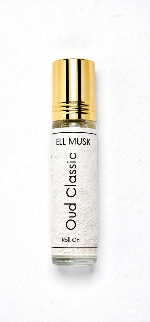 ELL MUSK Luxury Oud Classic Attar 6ml – Fruity Citrus, Woody & Vanilla Musk Perfume Oil