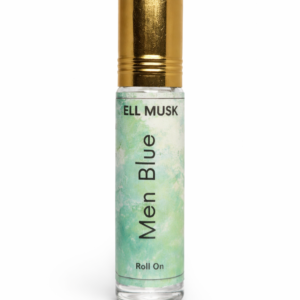 ELL MUSK Men Blue Attar Concentrated Perfume Oil for Men | Long Lasting Alcohol-Free Ittar | Jasmine Ylang Ylang Sandalwood Fragrance | Premium Roll-On | 6ml | Inspired by Ajmal...