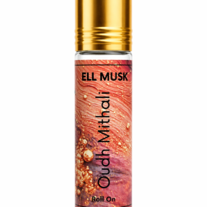 ELL MUSK Oudh Mithali Agarwood Oud Attar Perfume Oil | Long Lasting Alcohol-Free Ittar for Men & Women | Woody Spicy Amber with Fruity Raspberry Accord | Premium Roll-On | 6ml