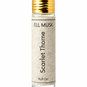 ELL MUSK Scarlet Thorne Fruity Floral Attar 6ml – Peach, Rose & Vanilla Fragrance Oil | Non-Alcoholic Perfume for Women