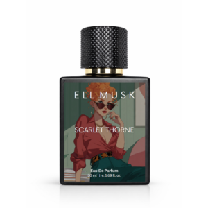 ELL MUSK Scarlet Thorne Fruity Floral Perfume for Women – Peach, Rose & Vanilla Fragrance | Soft, Elegant & Everyday Wear Scent 50ml (Spray)